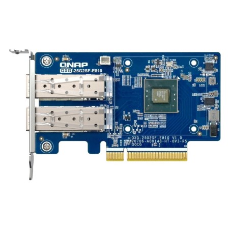 Qnap qxg-25g2sf-e810 adaptador y tarjeta de red interno fibra 25000 mbit/s