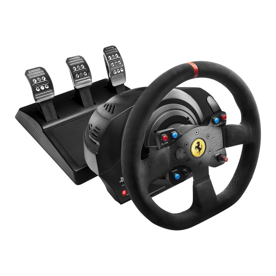 Thrustmaster volante t300 ferrari integral alcantara edition para ps3/ps4/pc