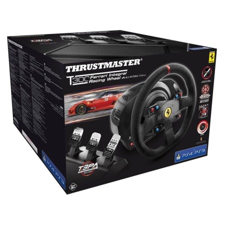 Thrustmaster volante t300 ferrari integral alcantara edition para ps3/ps4/pc