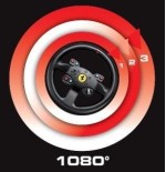 Thrustmaster volante t300 ferrari integral alcantara edition para ps3/ps4/pc