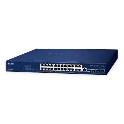 Switch planet gs-6311-24hp4x gestionado l3 gigabit ethernet [10/100/1000] energía sobre ethernet [poe]