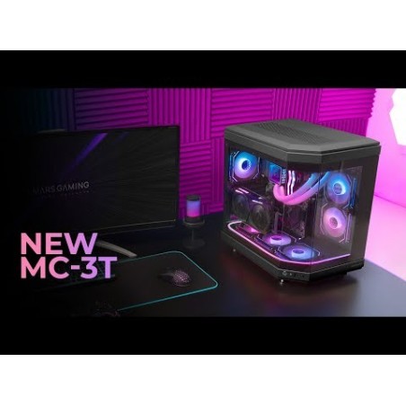 Caja gaming semitorre mars gaming mc-3t roja