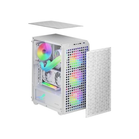 Caja gaming semitorre mars gaming mc-mag blanca