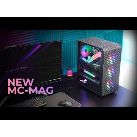 Caja gaming semitorre mars gaming mc-mag blanca