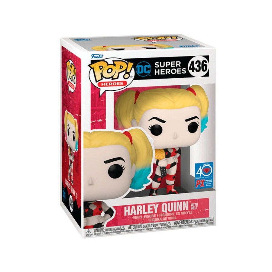 Figura pop dc comics super heroes harley quinn exclusive