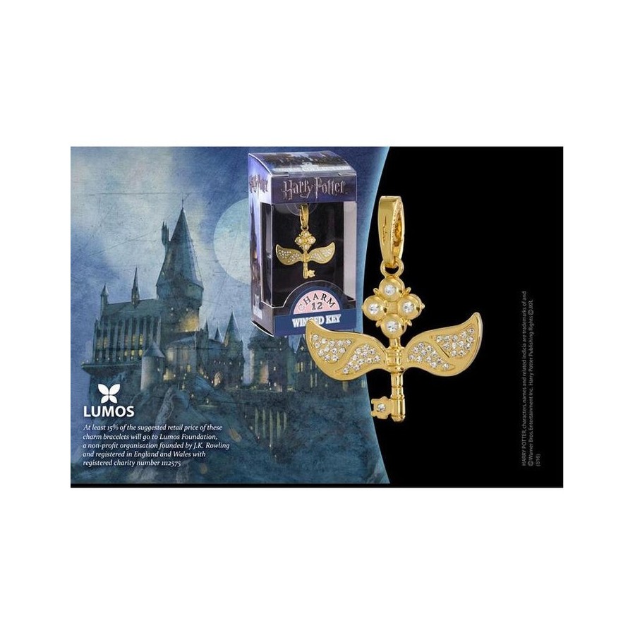 Colgante llave voladora lumos harry potter