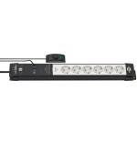 Brennenstuhl premium-line base múltiple 3 m 6 salidas ac interior negro, gris