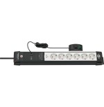 Brennenstuhl premium-line base múltiple 3 m 6 salidas ac interior negro, gris