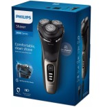 Afeitadora eléctrica en seco y en húmedo  philips shaver 3000 series s3242/12
