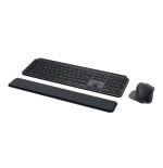 Teclado alemán + ratón logitech mx keys s combo rf wireless + bluetooth qwertz grafito