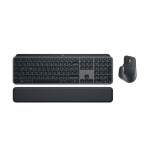 Teclado alemán + ratón logitech mx keys s combo rf wireless + bluetooth qwertz grafito