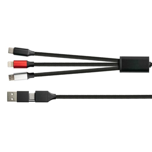 Good connections 6-in-1 ladecable usb-c/usb-a  usb-c + micro-usb + lightning py-usb001s