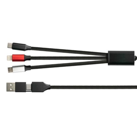 Good connections 6-in-1 ladecable usb-c/usb-a  usb-c + micro-usb + lightning py-usb001s