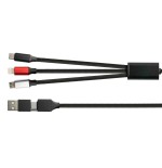 Good connections 6-in-1 ladecable usb-c/usb-a  usb-c + micro-usb + lightning py-usb001s