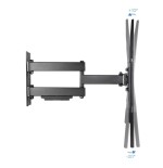 Tooq soporte de pared con brazo articulado para tv de 37"-70" - giratorio e inclinable - peso max 50kg - vesa 600x400mm