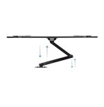 Tooq soporte de pared con brazo articulado para tv de 37"-70" - giratorio e inclinable - peso max 50kg - vesa 600x400mm