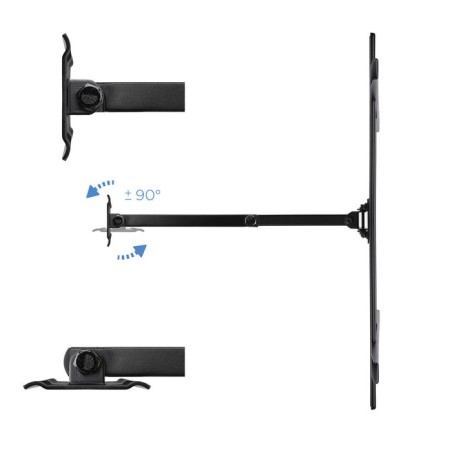 Tooq soporte de pared con brazo articulado para tv de 37"-70" - giratorio e inclinable - peso max 50kg - vesa 600x400mm