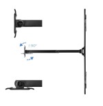 Tooq soporte de pared con brazo articulado para tv de 37"-70" - giratorio e inclinable - peso max 50kg - vesa 600x400mm