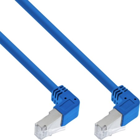 Inline® cable de red two side down angled, s/ftp, cat.6, 250mhz, pvc, 1.50m