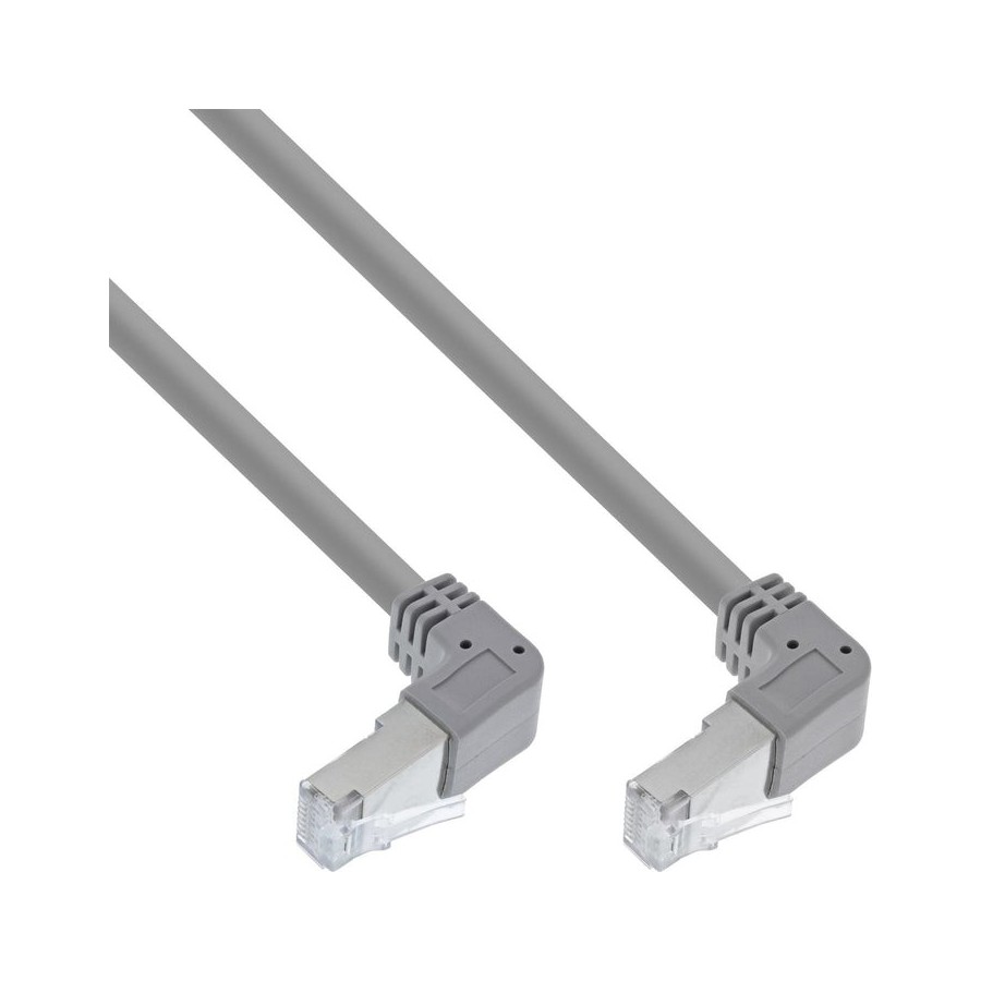 Inline® cable de red two side down angled, s/ftp, cat.6, 250mhz, pvc, 0.90m