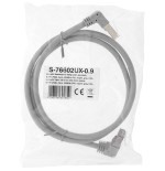Inline® cable de red two side down angled, s/ftp, cat.6, 250mhz, pvc, 0.90m