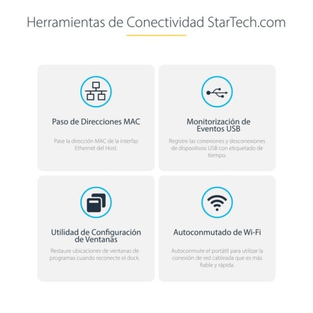 Startech docking station kvm usb-c para portátil