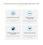 Startech docking station kvm usb-c para portátil