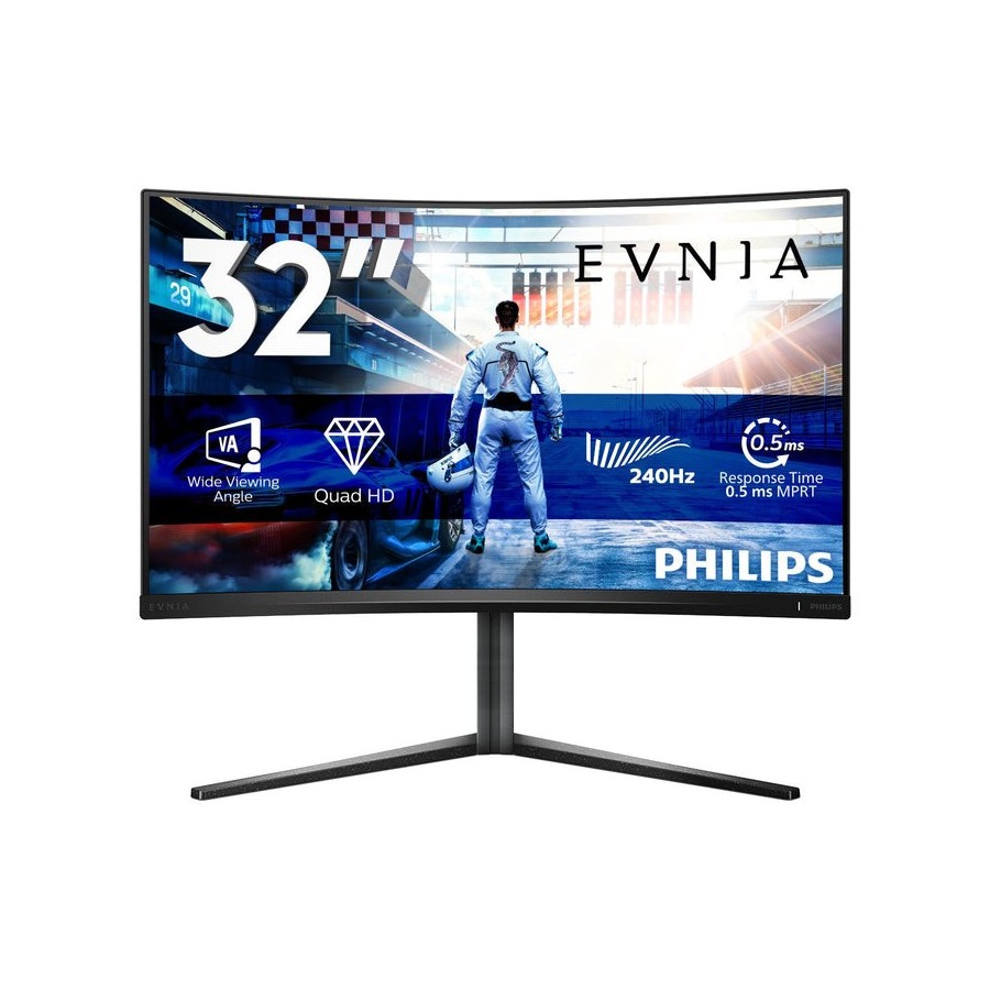 Monitor philips 32m2c5500w/00  80 cm [31.5] 2560 x 1440 pixeles negro