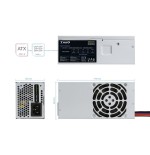 Tooq ecopower fuente de alimentacion 500w tfx 1.3 12v - pfc activo - ventilador 80mm