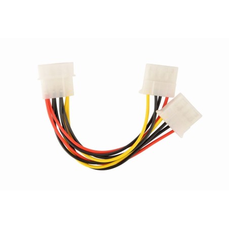 Gembird cable de alimentacion 5.25 molex a doble molex 0.15m  cc-psu-1