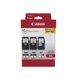 Canon pg-560xl/cl-561xl pack de 3 cartuchos de tinta originales - 3712c009