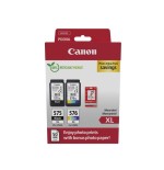 Canon pg-575xl/cl-576xl multipack de 2 cartuchos de tinta originales + 50 hojas de papel fotografico - 5437c006