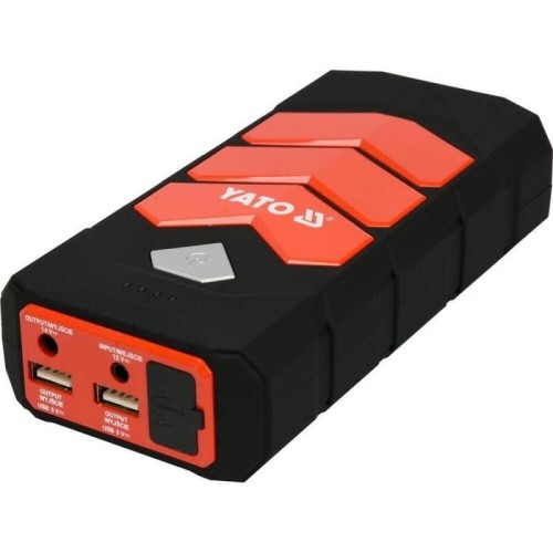 Arrancador de batería para coche yato yt-83081 banco de energía para automóvil 9000 mah 9000 mah negro, naranja