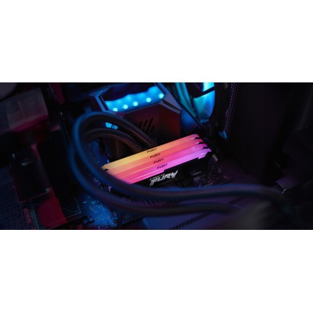 Memoria kingston ddr4 fury beast rgb 8gb 3600 mhz  kf436c17bb2a/8