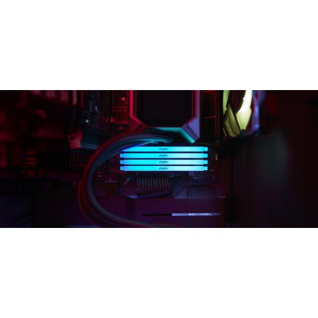 Memoria kingston ddr4 fury beast rgb 8gb 3600 mhz  kf436c17bb2a/8
