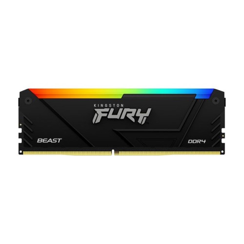 Memoria kingston technology fury beast rgb 8gb ddr4, 3200 mhz, 288-pin dimm, kf432c16bb2a/8