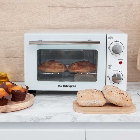 Horno de sobremesa orbegozo ho 975 800w capacidad 10l blanco