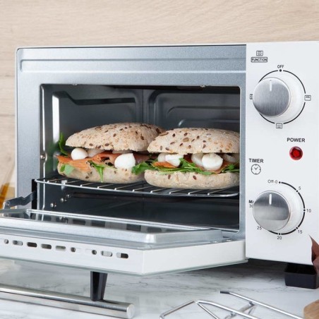 Horno de sobremesa orbegozo ho 975 800w capacidad 10l blanco