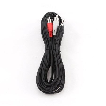 Gembird cable jack a 2xrca/3.5mm m/m 5m negro