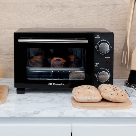 Horno de sobremesa orbegozo ho 985 800w capacidad 10l negro