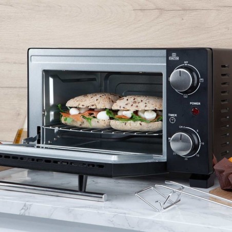 Horno de sobremesa orbegozo ho 985 800w capacidad 10l negro