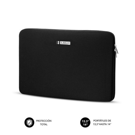 Funda subblim business laptop sleeve neoprene para portátiles 13.3'-14' negra