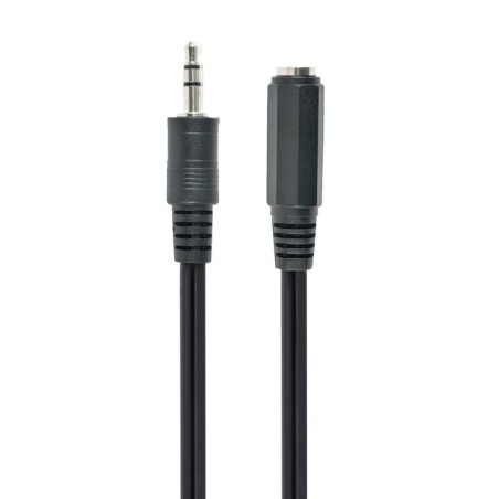 Gembird cable jack a jack 3.5mm (alargo) m/h 1.50m  negro