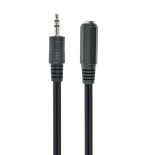 Gembird cable jack a jack 3.5mm (alargo) m/h 1.50m  negro