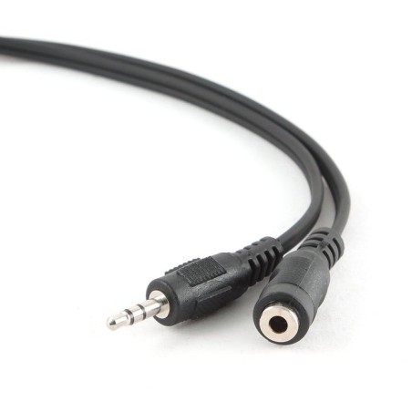 Gembird cable jack a jack 3.5mm (alargo) m/h 1.50m  negro
