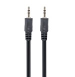 Gembird cable de audio jack 3.5 m/m 1.20m negro  cca-404