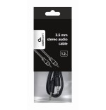 Gembird cable de audio jack 3.5 m/m 1.20m negro  cca-404