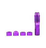 Mini masajeador 3 cabezales purpura