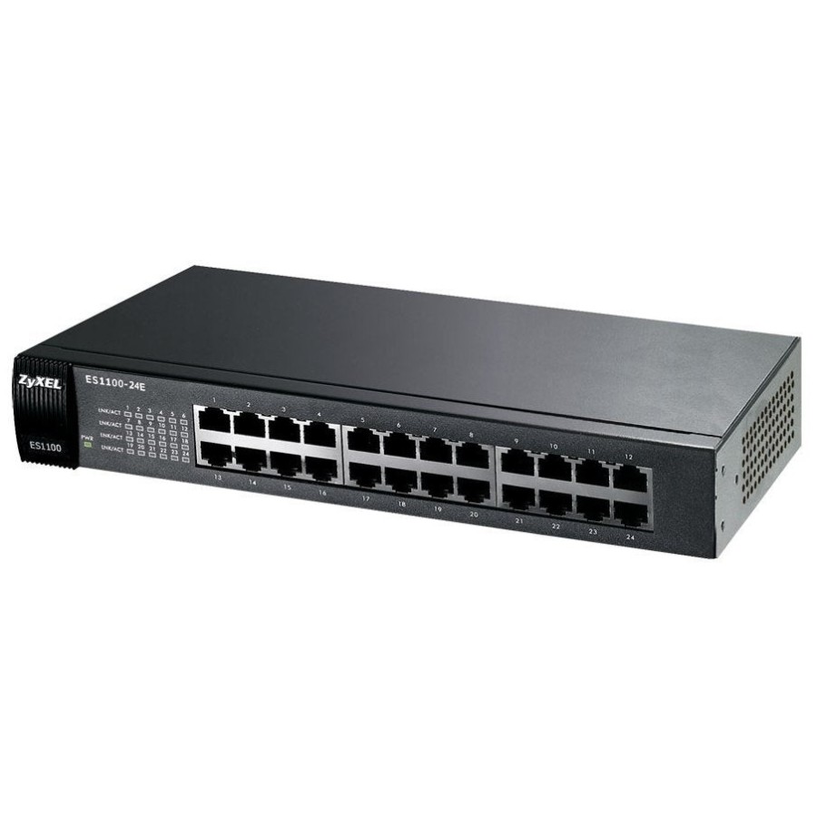 Switch zyxel 24x fe es1100-24e metall