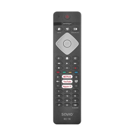 Mando a distancia universal savio/reemplazo para philips tv, smart tv, rc-16